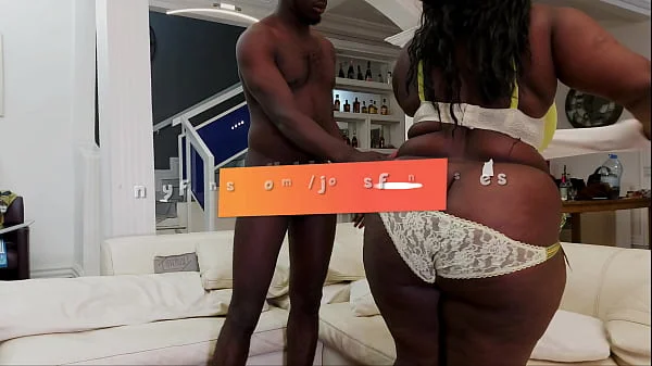 Sneaky big ass bbw housewife dresses in a very short skirt to seduce the nasty boss in front of his wife